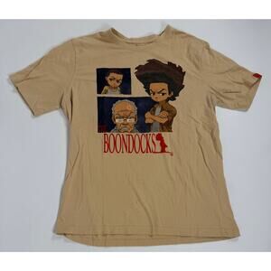 The Boondocks Huey Riley Grandad Brown T-shirt Large